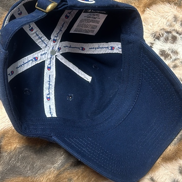 Men’s Champion Navy Blue/Red Dad Hat - Picture 6 of 6